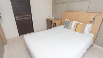 Hypo-allergenic bedding, down duvets, individually furnished