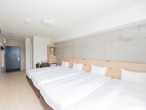 Quad Room in Hotel Building, Non Smoking | Hypo-allergenic bedding, down comforters, individually furnished - The BREAKFAST HOTEL PORTO Ishigakijima (Ishigaki)
