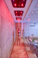 Salas de tratamientos para parejas, sauna, bañera de hidromasaje