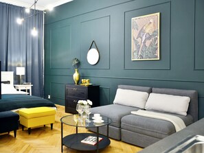 Design Apartment, 1 Bedroom (Florianska 10) | Premium bedding, iron/ironing board, free WiFi, bed sheets