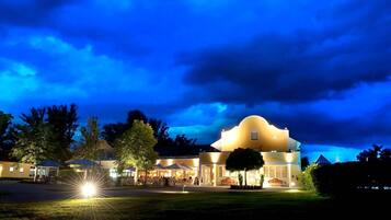 Front of property – evening/night