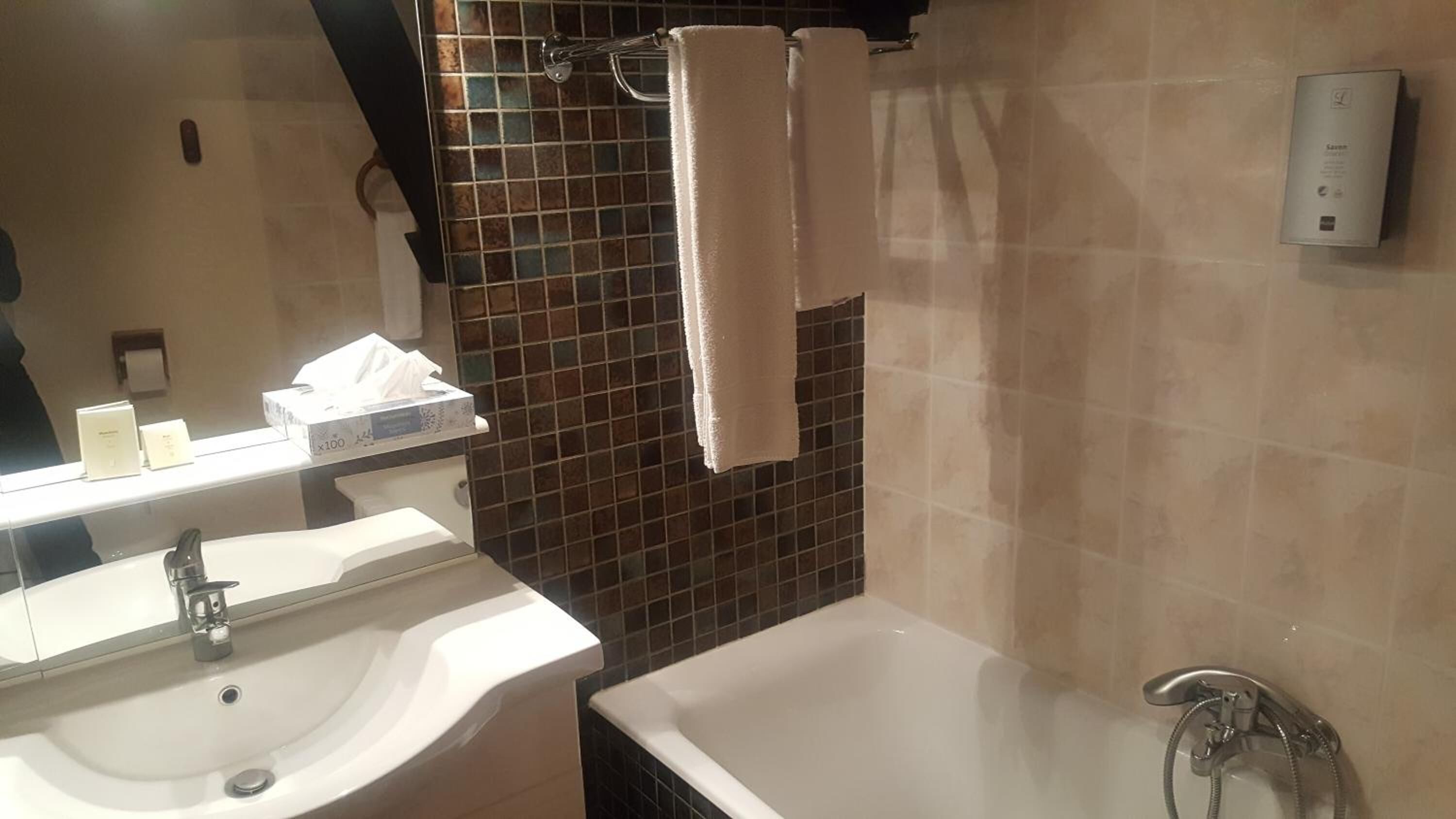 free toiletries, hair dryer, dressing gowns, towels