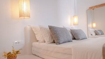 Villa, 2 Bedrooms, Private Pool, Sea View | 2 bedrooms, hypo-allergenic bedding, in-room safe