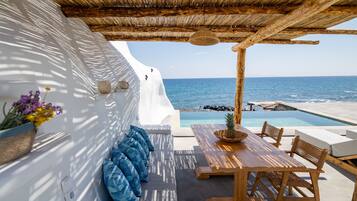 Villa, 2 Bedrooms, Private Pool, Sea View | Terrace/patio