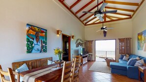 Deluxe Villa, 5 Bedrooms (Mirasol Villa) | Living area | TV - Mirasol Villa (Placencia)