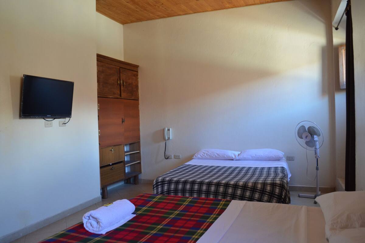 Family Room | Desk, iron/ironing board, rollaway beds, free WiFi