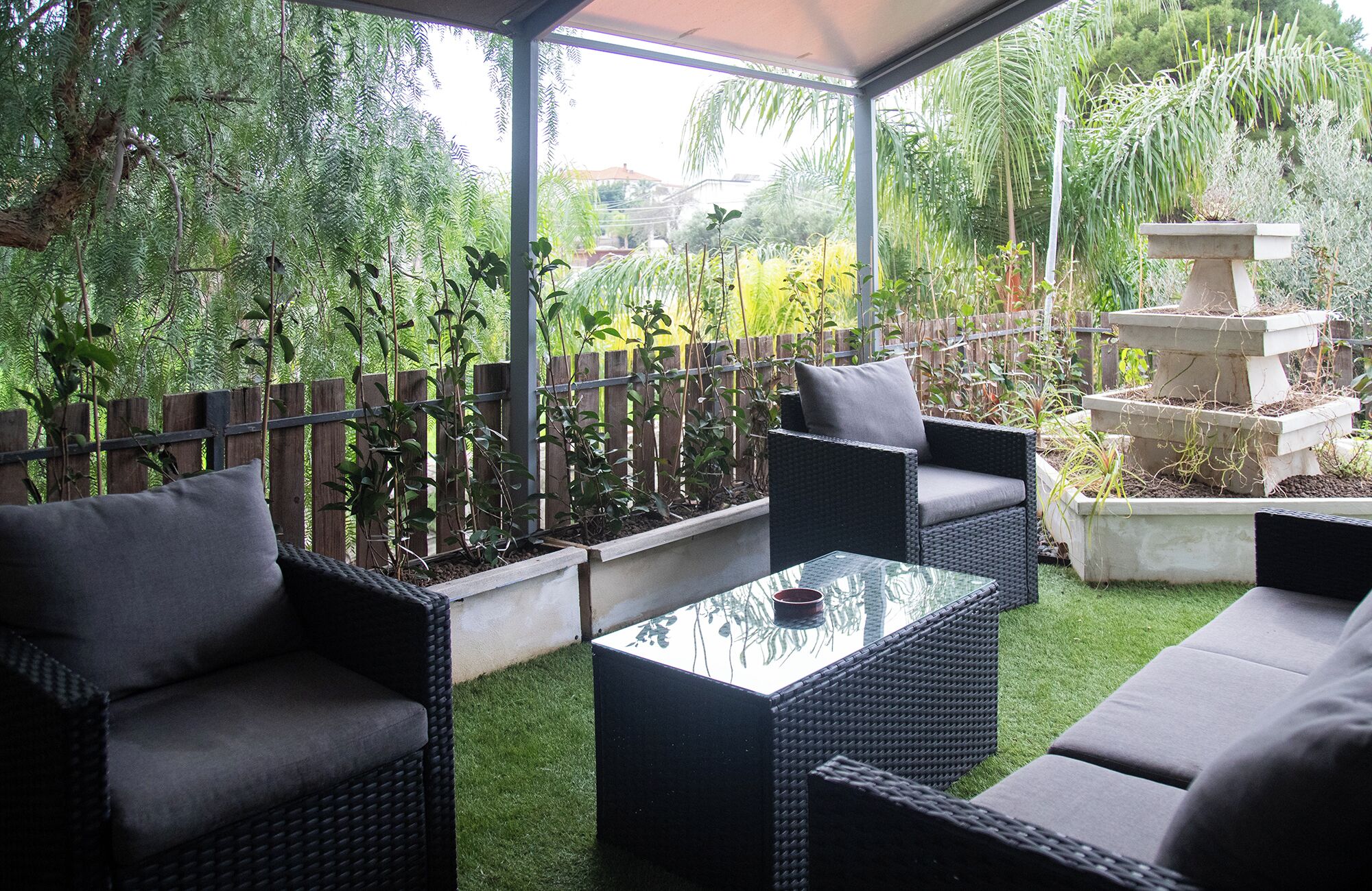 Camera doppia, 1 letto queen | Terrazza/patio