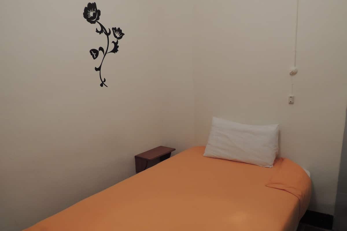 Economy eenpersoonskamer, gemeenschappelijke badkamer | Donsdekens, gratis wifi, beddengoed
