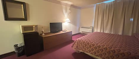 Desk, free WiFi, bed sheets