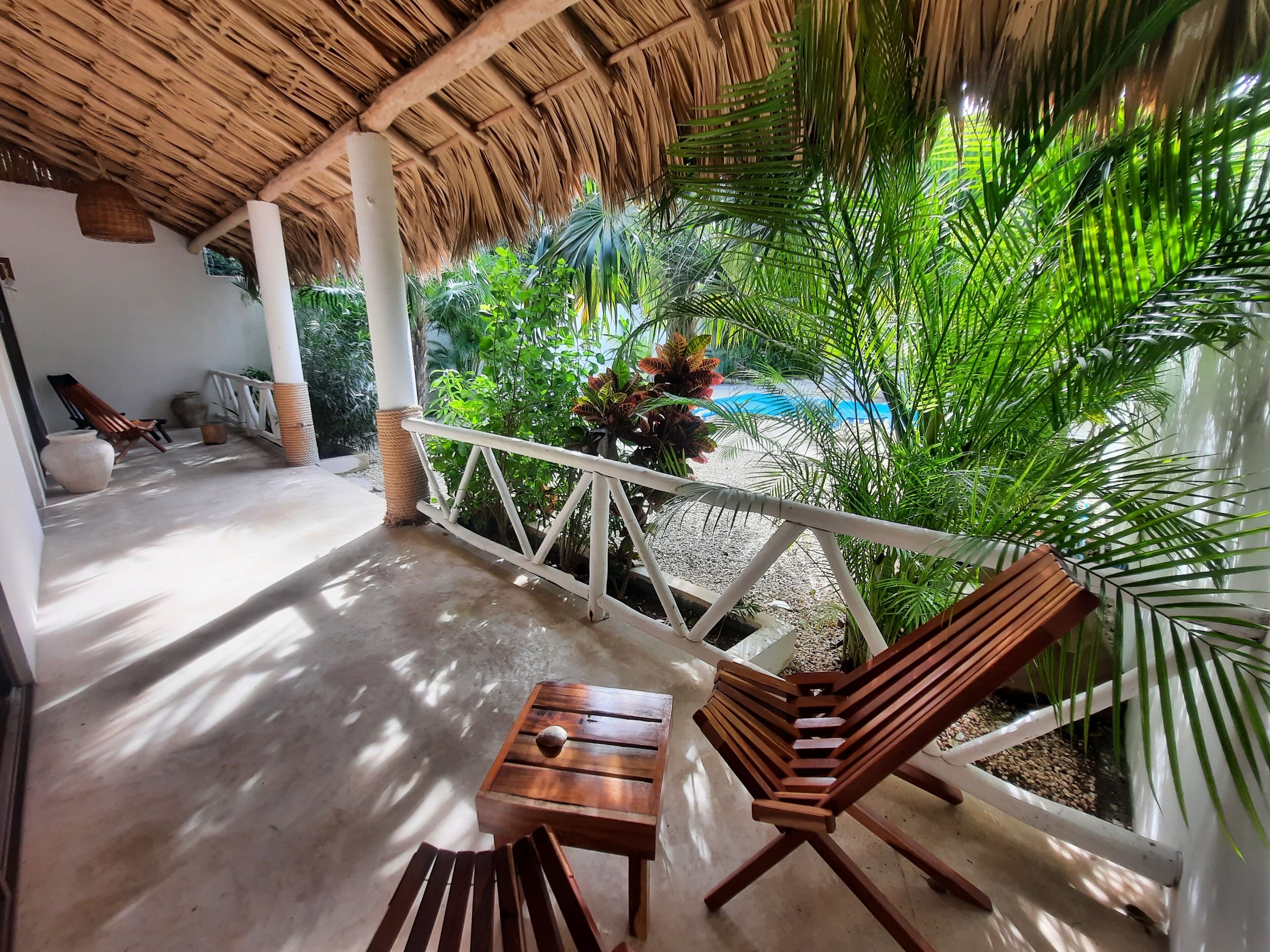 Doppelzimmer, 1 Queen-Bett, Nichtraucher, Poolblick (Coba) | Terrasse/Patio