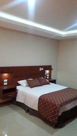 Standard Room, 1 Queen Bed | Minibar, desk, free WiFi, bed sheets. Hotel Rey Salomón