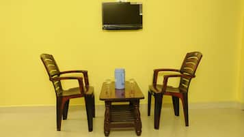 25-inch LCD TV with cable channels