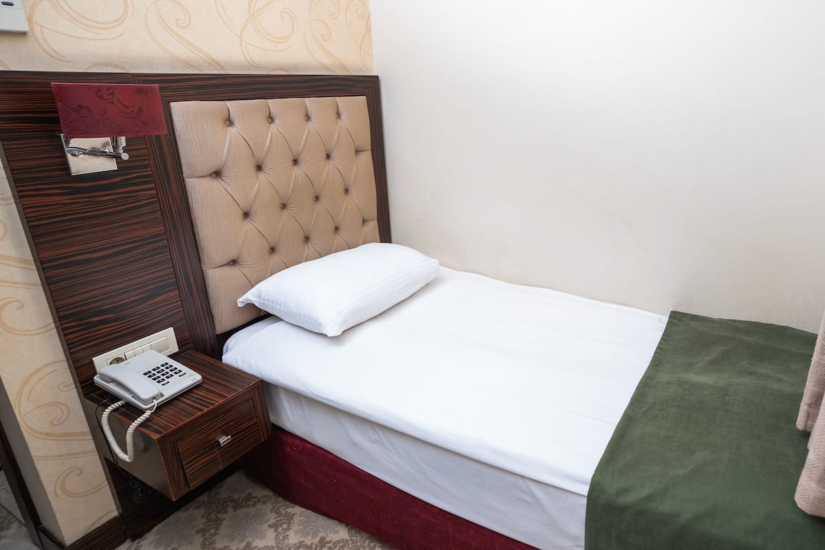 Economy Tek Kişilik Oda, 1 Yatak Odası | Minibar, odada kasa, masa, ses yalıtımı 