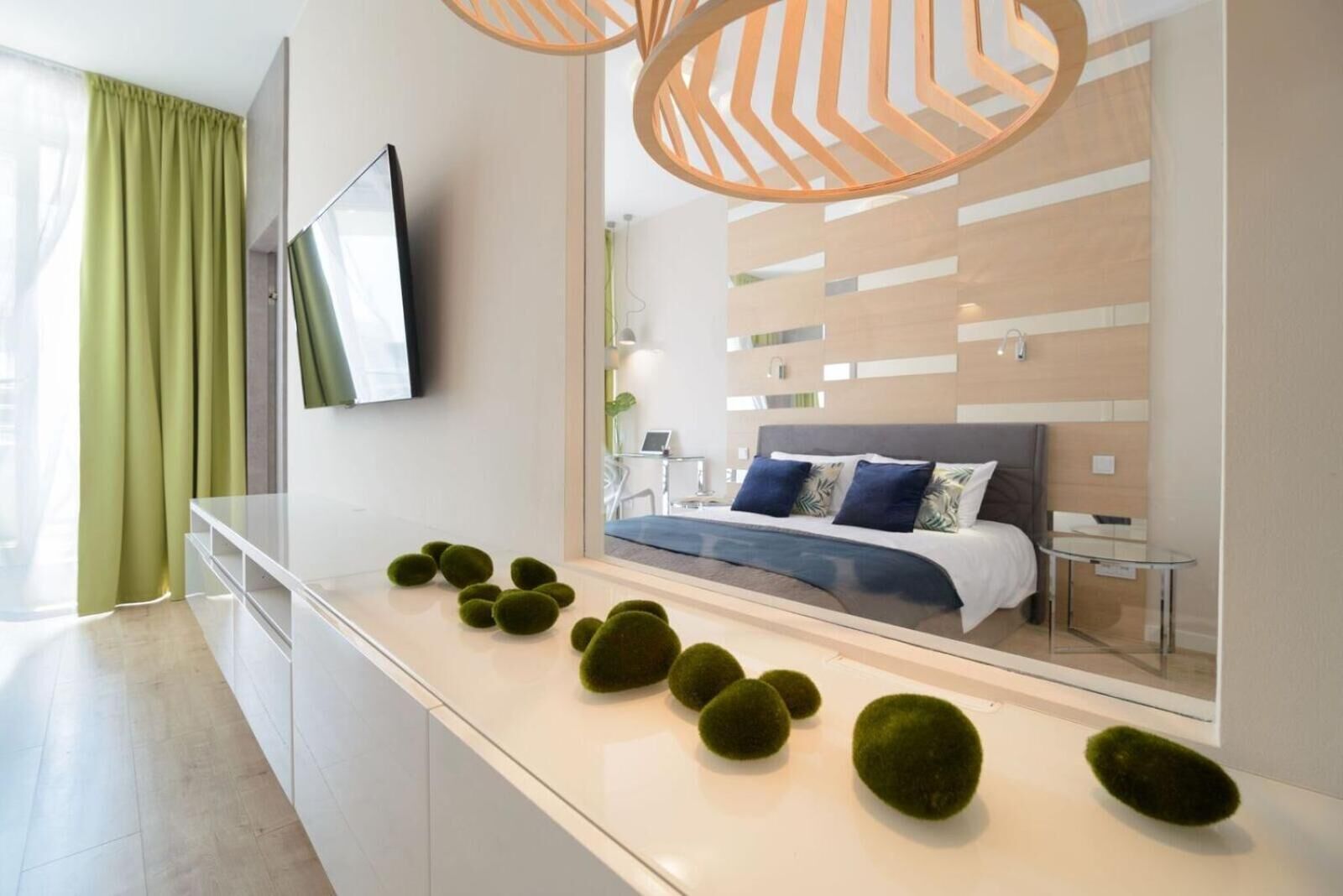 Individually decorated, individually furnished, iron/ironing board