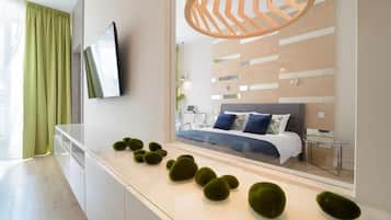 Individually decorated, individually furnished, iron/ironing board