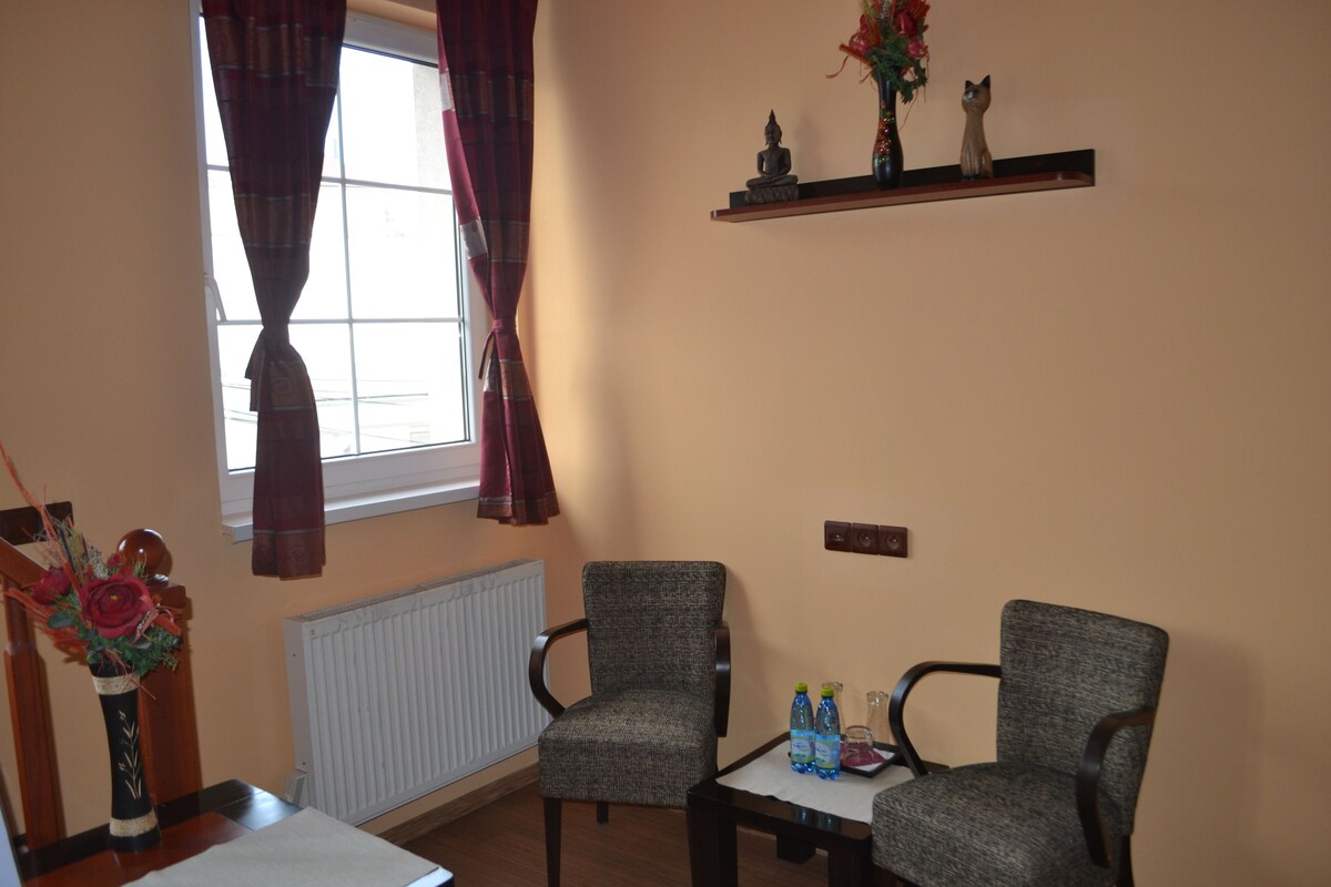 Chambre Galerie avec lits jumeaux, 2 lits une place, salle de bains attenante