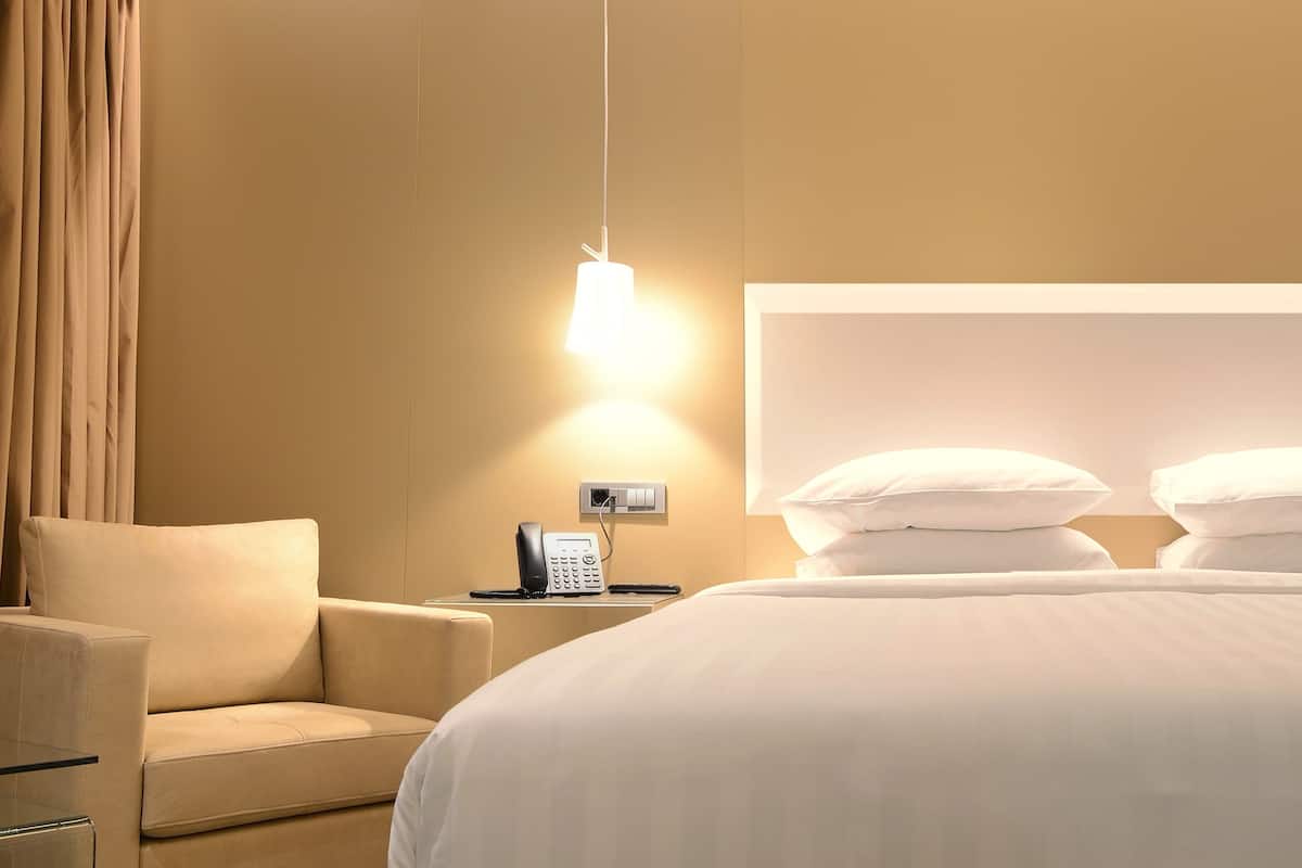 1 slaapkamer, luxe beddengoed, een minibar, een kluis op de kamer