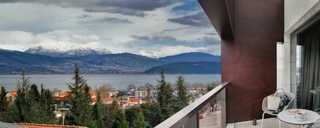 Vista del balcón. Saz City Life Hotel