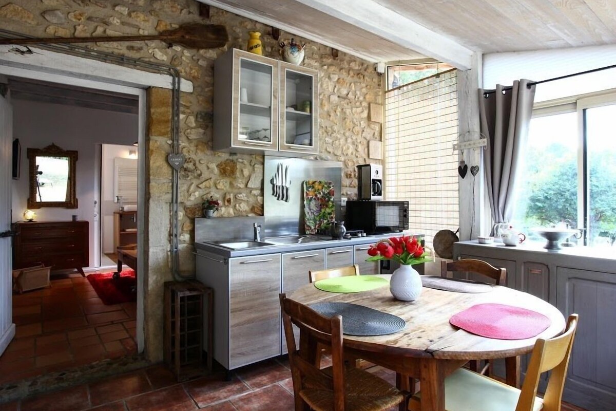 Comfort maisonnette, privébadkamer, uitzicht op zwembad