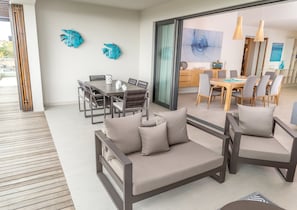 Family Penthouse, 3 Bedrooms, Private Pool, Ocean View | Terrace/patio