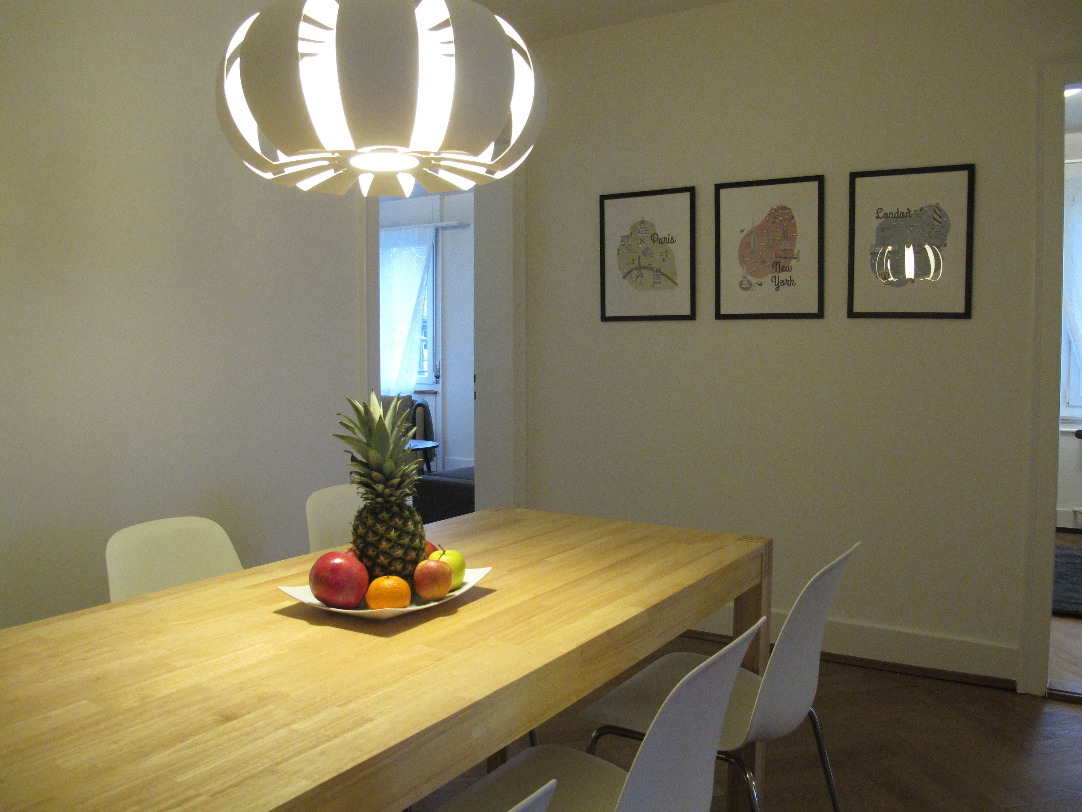 Spiseområde på rommet