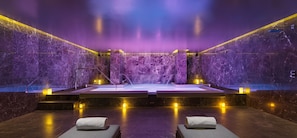 Sauna, hot tub, body treatments, hot stone massages