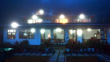 Front of property – evening/night