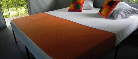 Luxury Tent, 1 Bedroom, Non Smoking, River View | Free WiFi, bed sheets