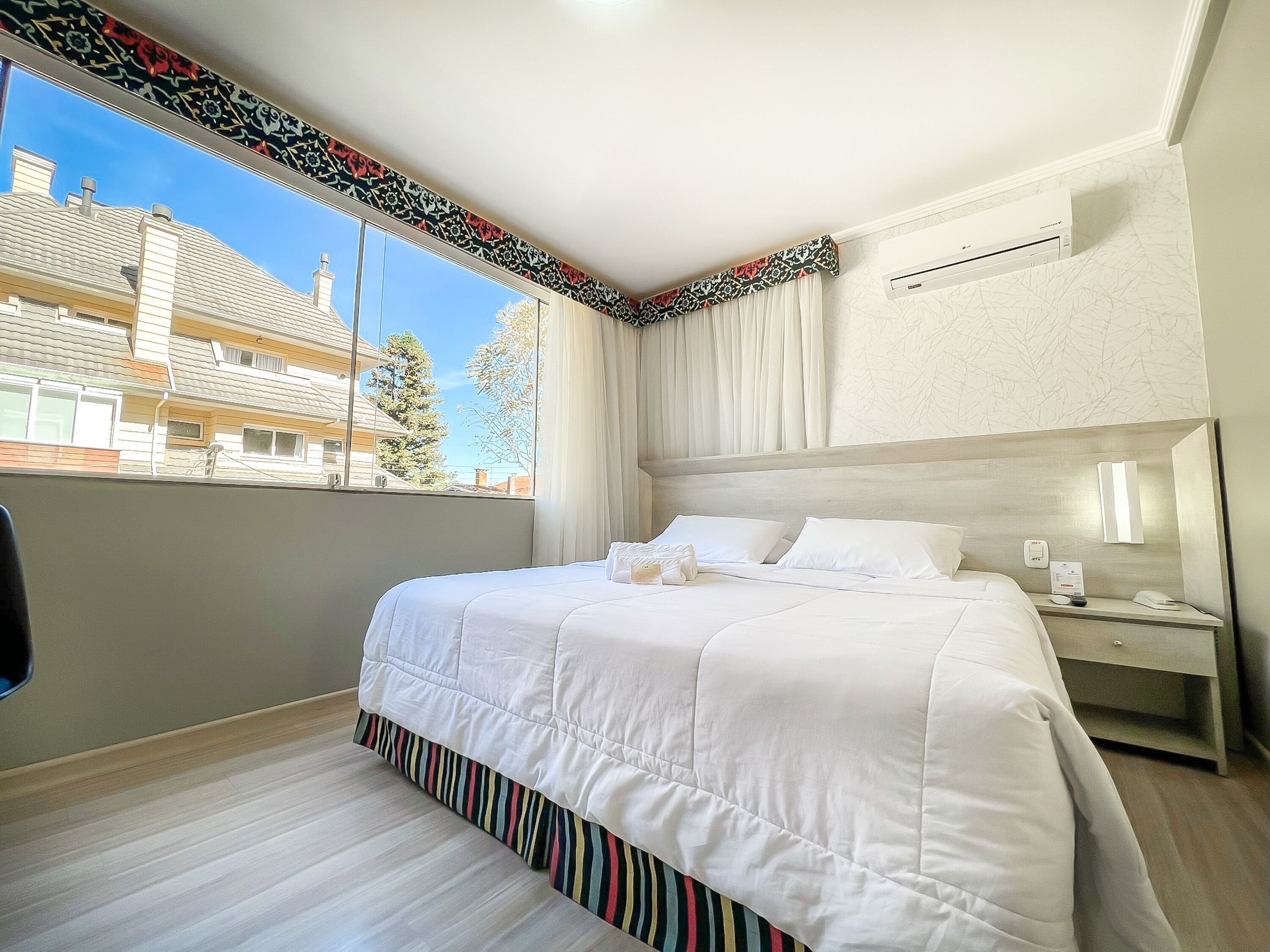 Camera Deluxe con letto matrimoniale o 2 letti singoli | Vista dalla camera