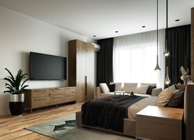 Deluxe Tek Büyük veya İki Ayrı Yataklı Oda (with Jacuzzi) | Kaliteli yatak takımı, minibar, masa, dizüstü bilgisayar çalışma alanı 