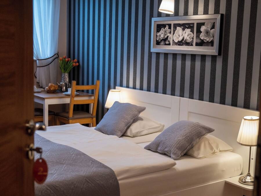 Comfort Double Room | Premium bedding, desk, soundproofing, iron/ironing board