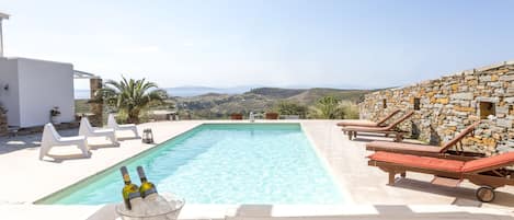Villa, 6 Bedrooms, Private Pool, Sea View (Thea & Petra) | Terrace/patio