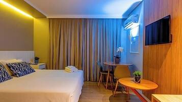 Quarto superluxo | Frigobar, cofres nos quartos, cortinas blackout, quartos à prova de som