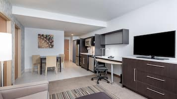 In-room safe, desk, blackout curtains, iron/ironing board
