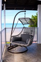 Deluxe Room, Partial Ocean View | Balcony view