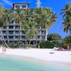 On the beach, white sand, beach towels