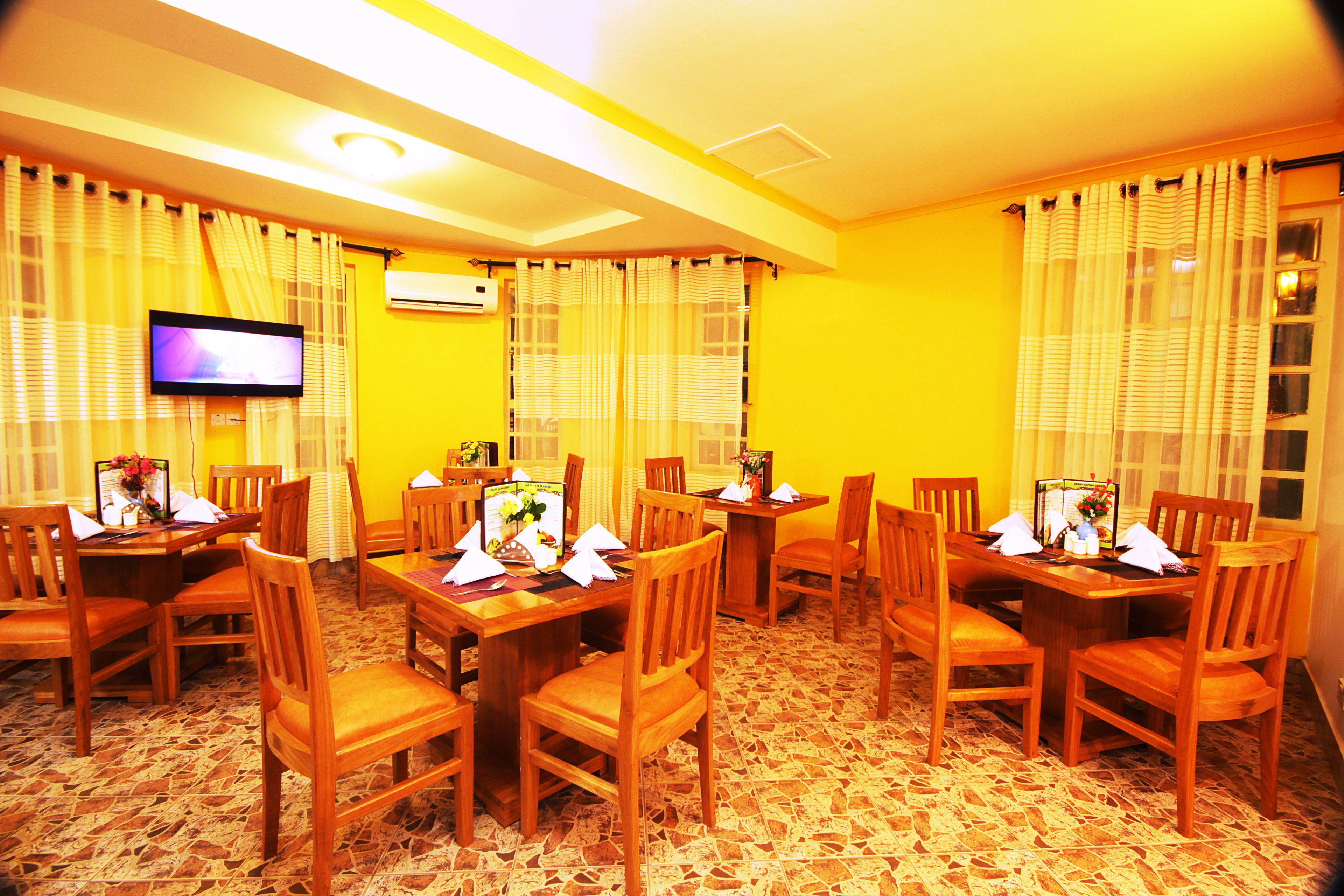 breakfast, lunch, dinner served; local and international cuisine