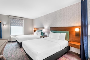 Estudio, 2 camas Queen size, para no fumadores | Ropa de cama hipoalergénica y edredón 