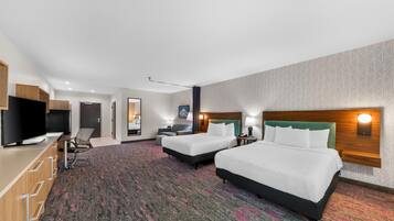 Studio, 2 Queen Beds, Accessible, Bathtub (Mobility & Hearing) | Hypo-allergenic bedding, down comforters, in-room safe, desk
