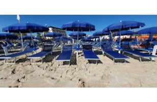 Praia particular nas proximidades, toalhas de praia 