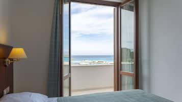 Double Room, Sea View | 1 bedroom, premium bedding, down duvets, minibar