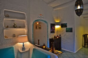 Exclusive Villa, 3 Bedrooms, Non Smoking, Garden View | Living area - Poecylia Resort (Carloforte)