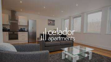 Executive Apartment, 2 Bedrooms | Living area | Flat-screen TV