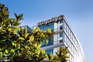 A modern building with the 'staycity' sign on the top. - Staycity Aparthotels, Manchester, Piccadilly (Manchester)