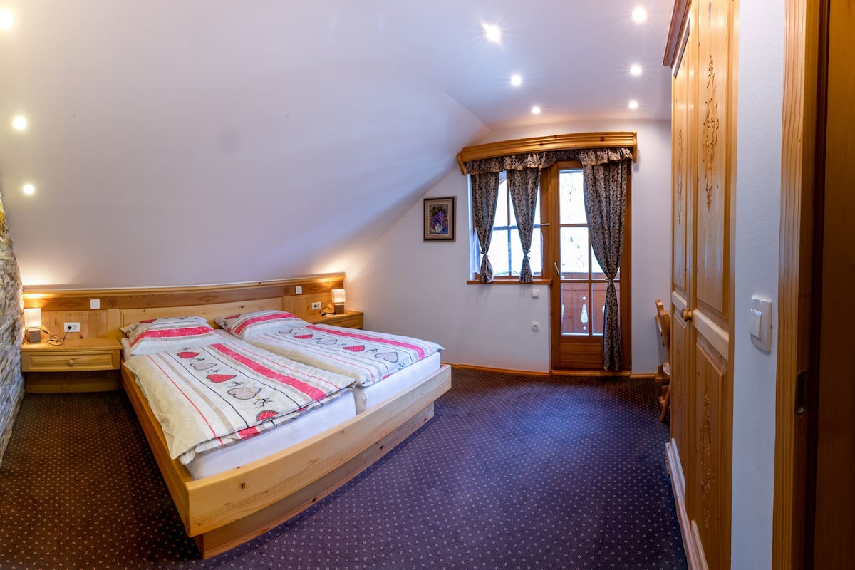 1 habitación y ropa de cama de alta calidad