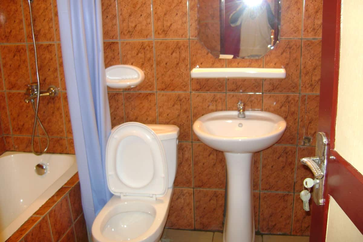 desk, blackout curtains, free wifi