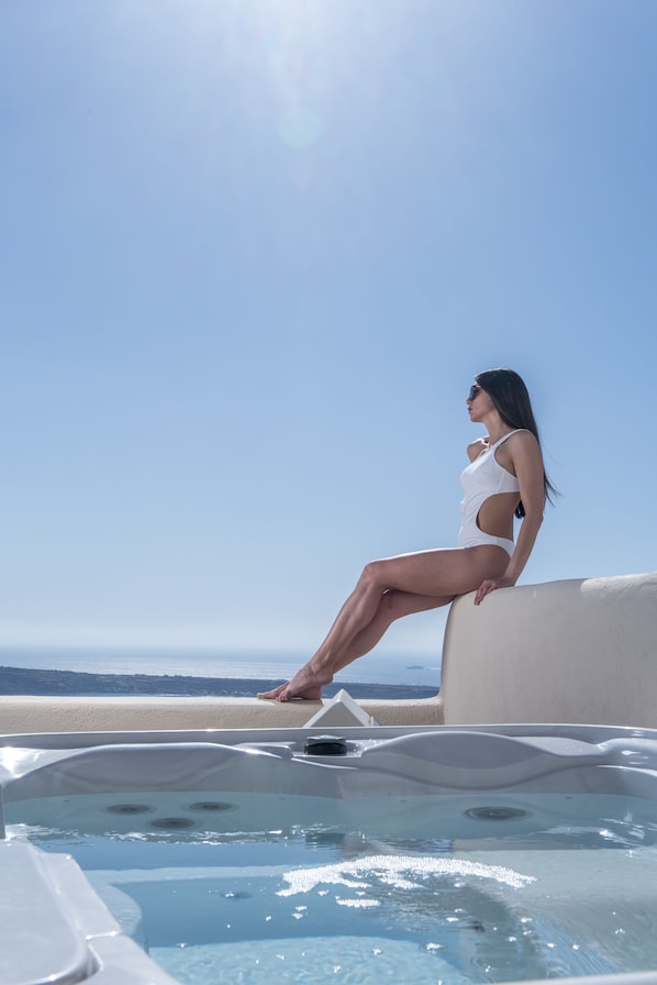 Suite, bany privat, vistes al mar (Anemi Lovers House) | Terrassa o pati