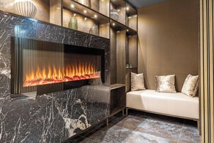 Un sauna, baño turco