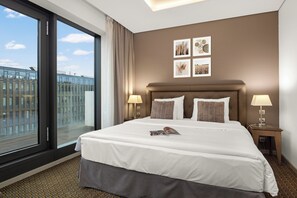 Executive-Doppel- oder -Zweibettzimmer, Balkon (with Sofa Bed) | Hochwertige Bettwaren, Daunenbettdecken, Minibar, Zimmersafe