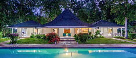 Front of property - evening/night